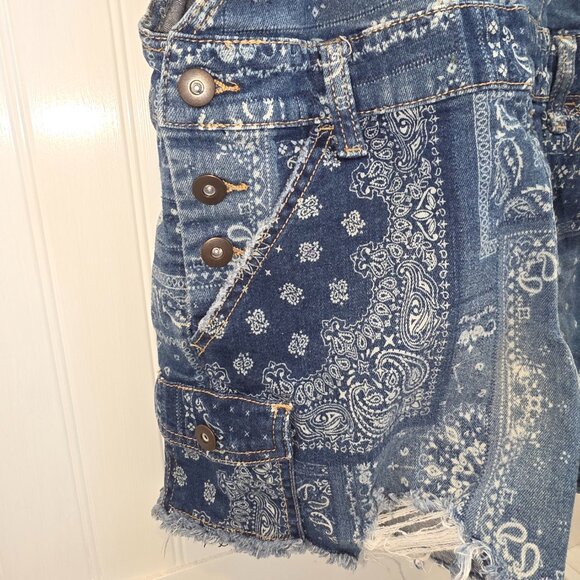 NOBO No Boundaries Shortalls Overalls Shorts - Picture 6 of 12